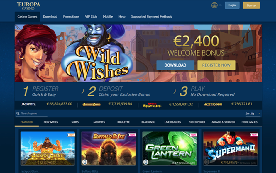 europa casino официальный сайт
